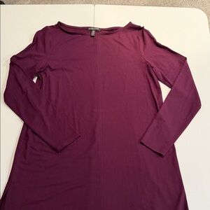 Eileen Fisher Petite Deep Purple dress